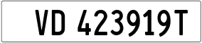 Trailer License Plate